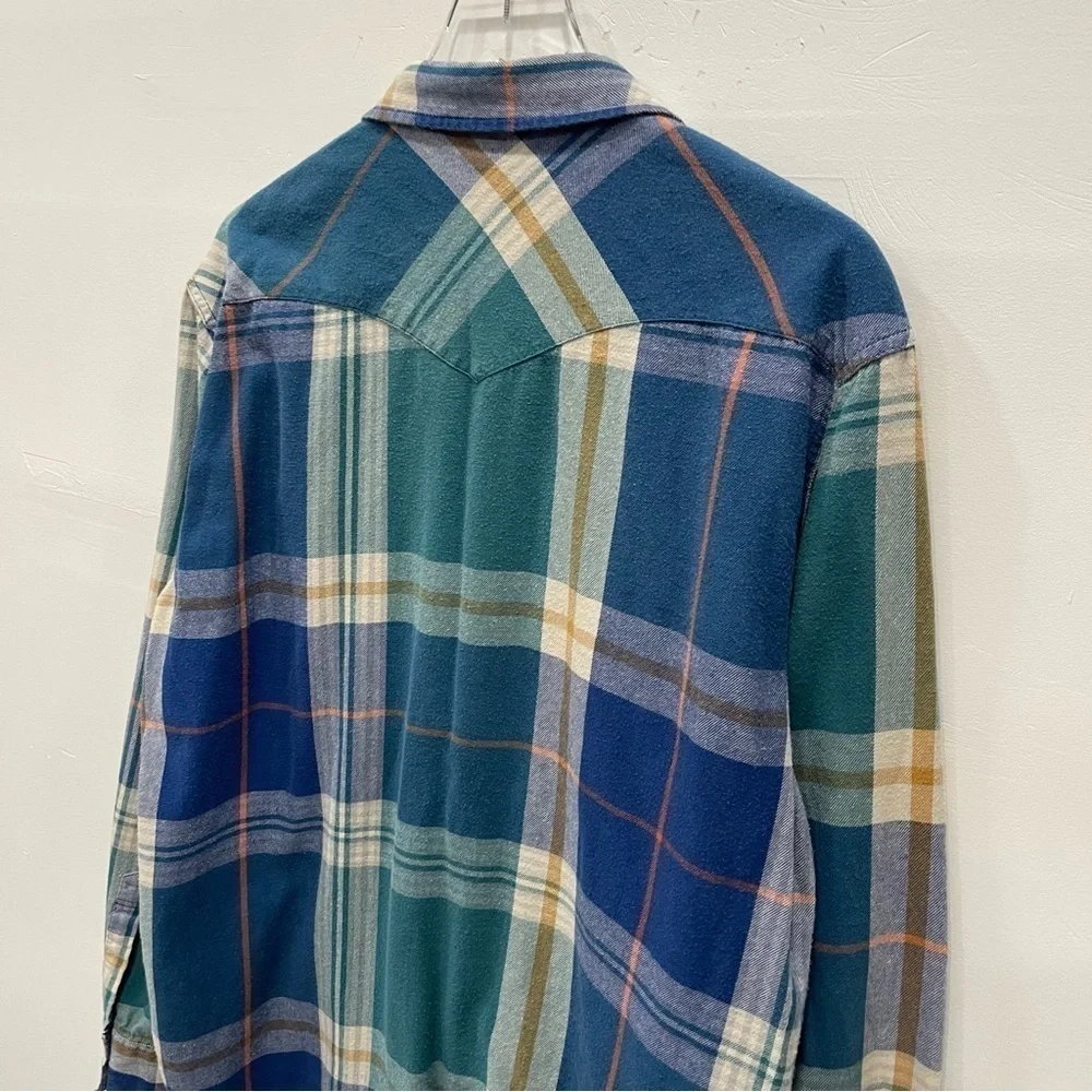Levi’s Plaid Snap Front Long Sleeve Shirt Men’s XXL